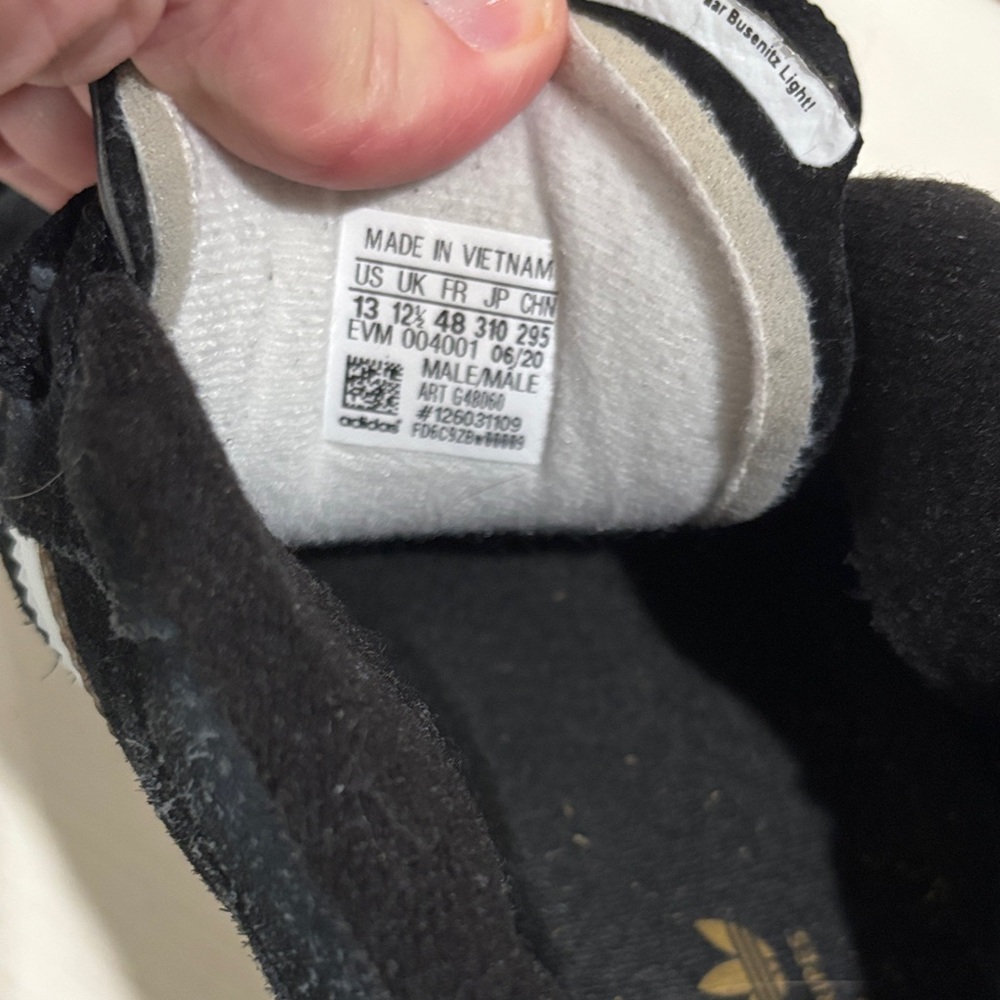 Adidas Busenitz vulc skate shoes in black suede. Men's 13. Excellent condition. - Picture 5 of 8